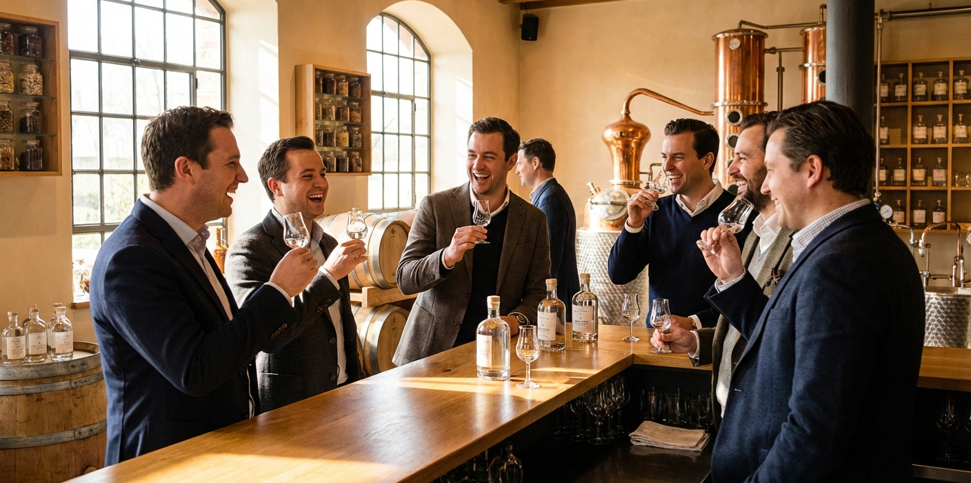 Whiskey- und Gin-Tour als <a href="/ideas/beste-spiele-junggesellenabschied-stimmung" class="blog-interlink" title="Die 6 besten Spiele für den Junggesellenabschied: So kommt Stimmung auf">Junggesellenabschied:</a> Destillerien <a href="/ideas/junggesellenabschied-maenner-outdoor-abenteuer-oesterreich" class="blog-interlink" title="Junggesellenabschied für Männer: Die besten Outdoor-Abenteuer in Österreich">in Österreich</a>