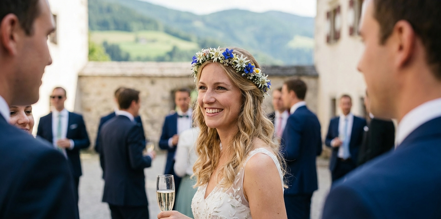 Brautfrisuren für natürliches Haar: Styling-Ideen für jede Textur - Event-Planung Österreich