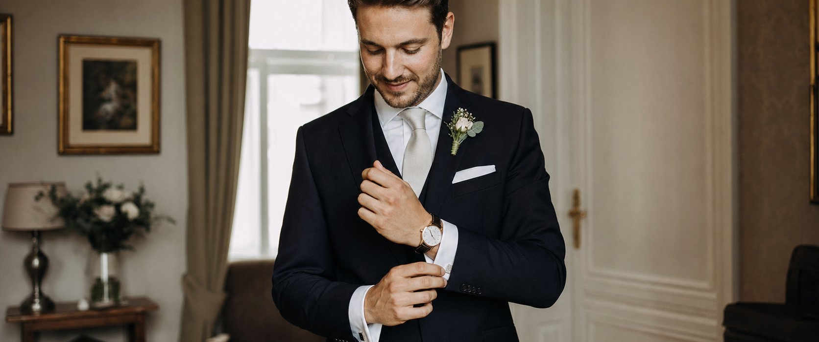 Bräutigam-Guide: Anzug, Styling und Aufgaben am Hochzeitstag