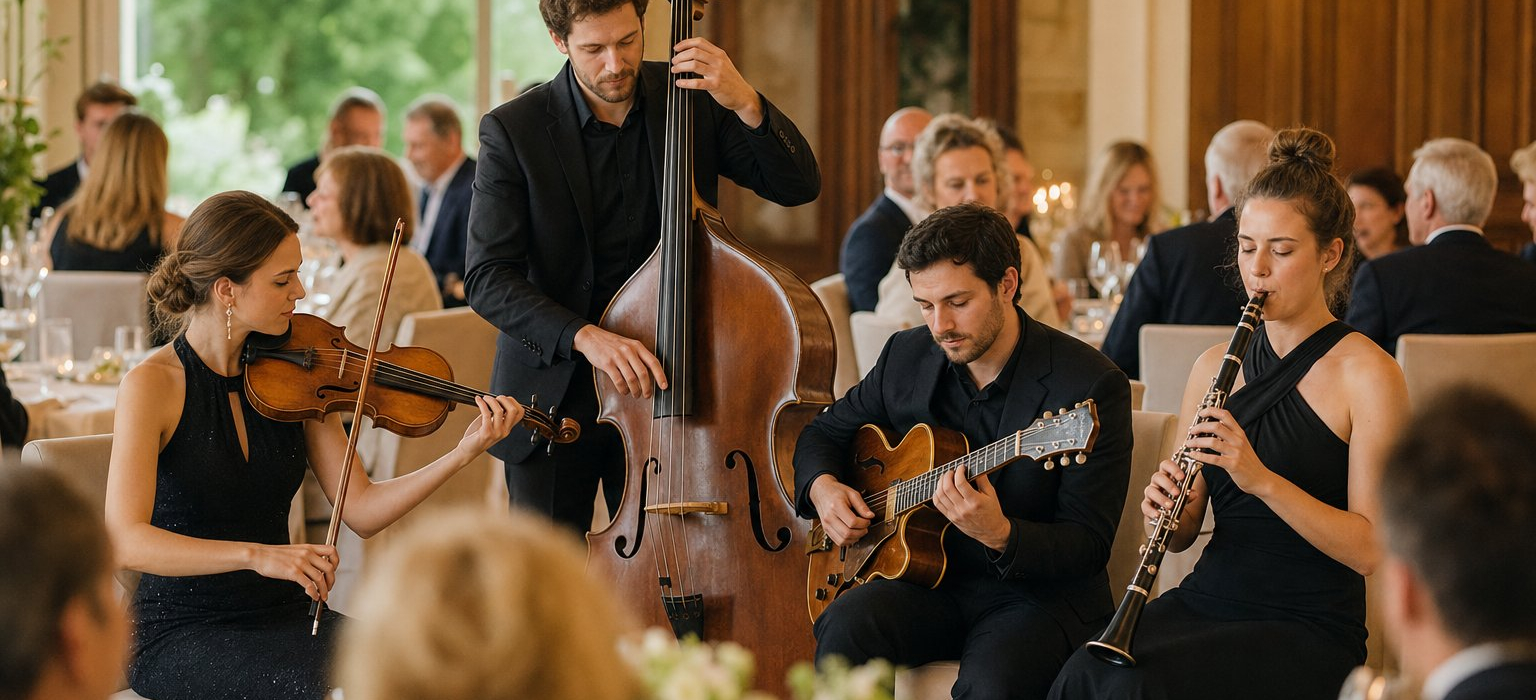 Live-Band fürs Dinner: Elegante Musik für gehobene Anlässe